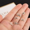 Set of 6 Sterling Silver 925 Chain Clasp, Bracelet Clasp