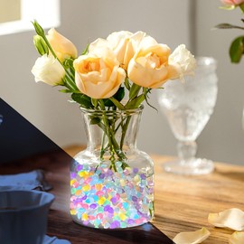 Voyyphixa 500PCS Glow in The Dark Rocks Pebbles Decorative Stones Aquarium Gravel Rocks for Landscaping Pebbles Decorative Stones for Outdoor Indoor Garden Walkway Plant Pots Fish Tank (500PCS)