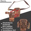 Darcis Hairdressing Bag Brown Extra Large Real Cowhide Leather Individually