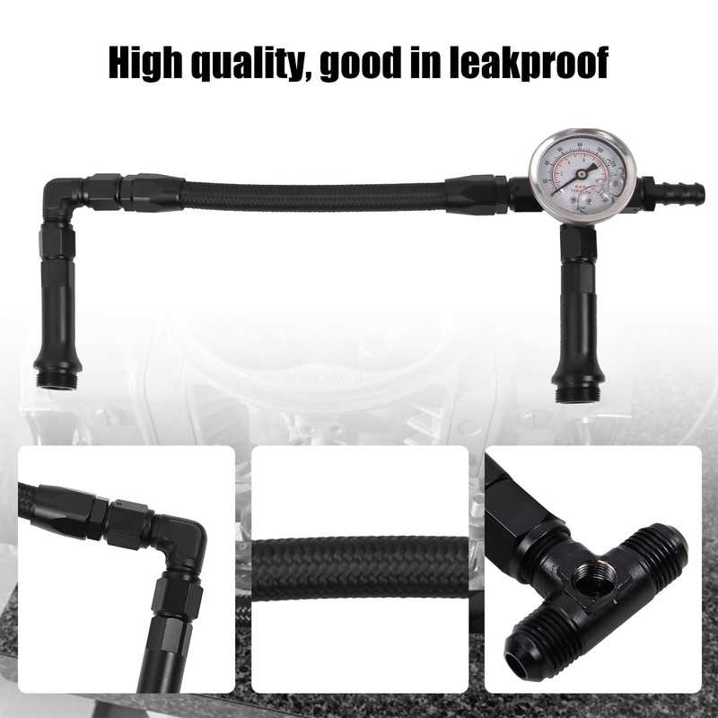 RYANSTAR RACING AN6 Dual-Feed Double Pump Braided Fuel Line with