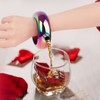 TOPTIE Bracelet Flask present for Women with Funnel, 3.5 oz