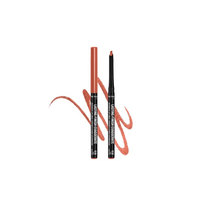 Rimmel Lasting Finish Exaggerate Automatic Lip Liner, 18 Rose Addiction