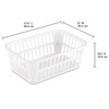 Sterilite Storage Basket, Plastic Basket to Organize Closets, Shelves or