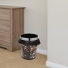 ABOOFAN Small Bathroom Trash Can Garbage Can Leopard Printed Waste