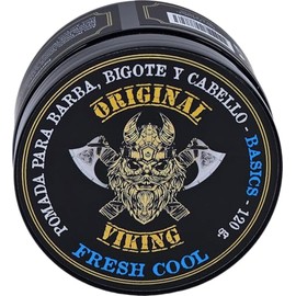 ORIGINAL VIKING® Pack 2x1 Pomada Fresh Cool | Tacto Premium, Modelado Preciso, Larga Duración, Vegano, Cruelty-Free, Origen Natural | Aroma Refrescante – ¡Transforma tu Barba y Cabello Sin Parabenos