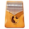 NOELAMOUR Kalimba 17 Keys Wooden Cat Cute Beginner Kalimba Thumb