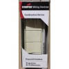 Cooper Wiring 7729A-BOX Deco Combo 3 Single Switches Almond