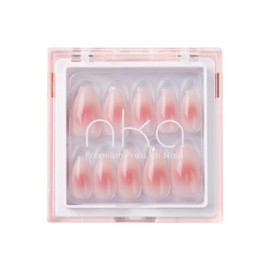 Press-On Nails Kit, 30 Soft Acrylic Nails in 15 Sizes with Nail Glue, Sticky Tabs, Prep Tools & Reusable Case – Long-Lasting, Salon Look, Short Almond Blush Aura