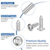 sourcing map Hex Socket Self Tapping Screws, M5 x 16mm