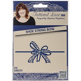 Create and Craft Shoestring Bow Tattered Lace Metal Die