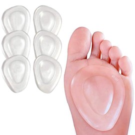 Set of 6 Foot Protection Pads, Sole Supporter, Metatarsal Pad, Foot Cushion, Toe Relief, For Left and Right