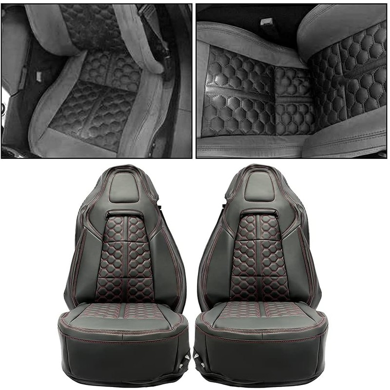 KUAFU Artificial Leather Seat Covers Compatible with 2014 2015 2016