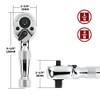 Powerbuilt Ratchet Stubby carraca de doble cabeza, unidad de 1/4