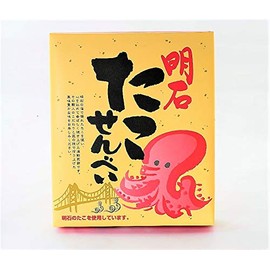 Kobe Souvenir Akashi Tako Senbei, Pack of 24, Individual Packaging, Kobe Tarugo