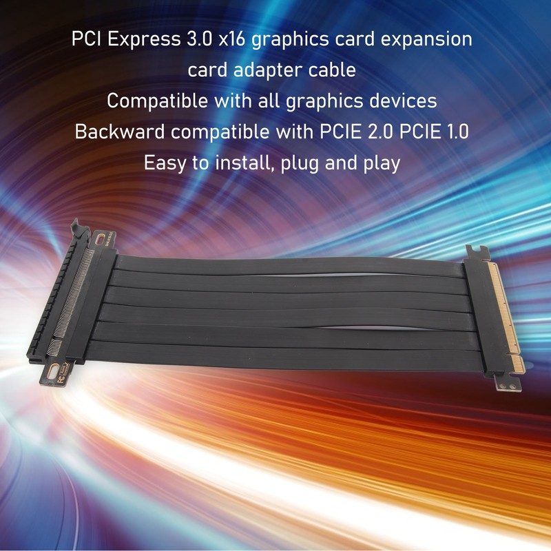 PCIE 3.0 X16 Extender Riser Cable High Shielding Property 180