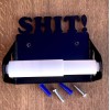 www.metalartetc.com Metal Art Toilet Paper Holder “SH*T!” w/Poop Emoji Man