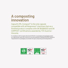 Amorcaffe 50 Home Compostable Compatible with Nespresso Coffee Capsules Pods - Top Arabica - Medium Roast