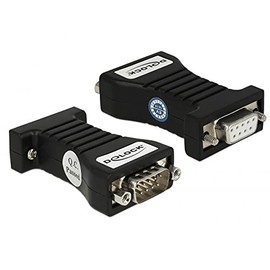 DELOCK Isolator 1 x Serial RS-232 DB9 Female to 1 x Serial RS-232 DB9 Male 3 kV