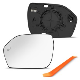 SNEMEEY Compatible with Ford Explorer Driver Side Mirror Replacement 2020 2021 2022 2023 2024, Left Side Mirror Glass Power Heated, with Blind Spot Detection LB5Z17K7070