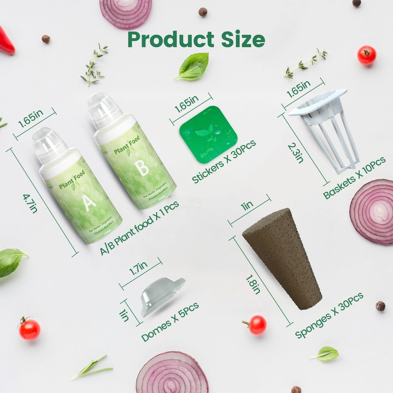 LETPOT 77 Pcs Seed Pod Kits, Square Grow Anything Kit