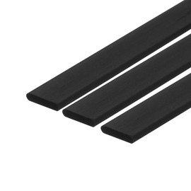 MECCANIXITY 3 Pcs Carbon Fiber Strip 2x10mm 200mm Length Pultruded Flat Carbon Fiber Bars for Kites, RC Airplane