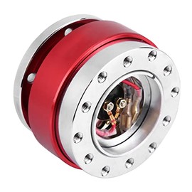 aqxreight Adaptador de Cubo de Liberación Rápida para Volante Universal, Kit, Coche de Carreras para Coche de Carreras (Rojo)                         