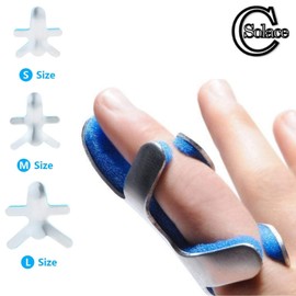 SOLACE CARE Mallet Finger Splint | Soft Foam Malleable Joint DIP Brace | Ligament Strain/Finger Deformity/Arthritis | Finger Immobilising Splint | Broken Finger Splint | Unisex (2PCS, Small)