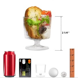 Lakesstory 2 oz Wine Plastic Glassess Pack of 10 Small Wine Sampler Glasses Plastic Wine Glasses 2oz Tasting Drinking Glasses Recyclable Tumbler Mini Dessert Cups Appetizer Cups Degustation