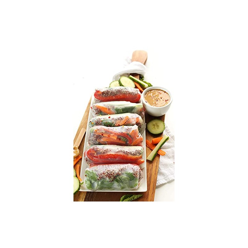 CAF Premium Spring Roll Wrapper 12 oz, Large Rice Paper,