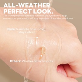 Eyelid Stickers 1200 Pcs Double Eyelid Tape Natural Self-Adhesive Lid Lifting Strips Invisible Long-Lasting Breathable Lid Sticker for Hooded Heavy Uneven Droopy or Mono-eyelids