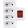 revolt Quadruple Sockets: Set of 4 4-Way Euro Sockets with