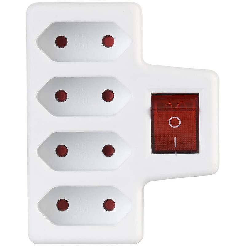 revolt Quadruple Sockets: Set of 4 4-Way Euro Sockets with