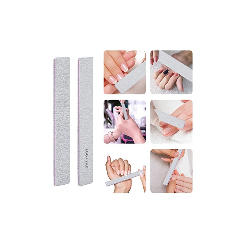 25 limas de uñas para uñas acrílicas y 50 limas