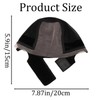 Wig Grip Cap, Black Velvet Lace Wig Cap, Front Caps