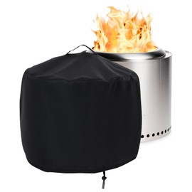 Fire Pit Cover for Solo Stove Bonfire,22 x 15 inch Firepit Cover Waterproof Outdoor Cover for Solo Stove Surround Shelter with Handles and Drawstring-22x15inch
