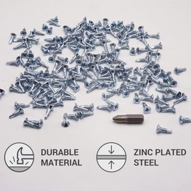 (Pack of 500 pcs) DIN 7504 P Zinc Plated Steel 3.5 x 13 mm Screws, Self-Drilling Sheet Metal Screw, (PH) Phillips Countersunk Head, Self Tapping (500, 3.5 x 13 mm)