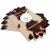 Walmsco Placemats Brown Cow Texture Decor For Dining Room Kitchen
