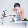 GLOGLOW Bathroom Tap Faucet Time Delay Faucet Plated Chrome Self