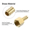 sourcing map 2pcs Brass Hose Barb Fittings, 5/16" Barb x