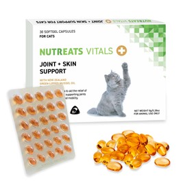 Nutrates Nutrates Nutrats Pet Supplement, Joints, Skin, Nerves, Kidney Care, DHA EPA, Senior, Natural, Senior, Myrtle 50 mg Formulated (30 Capsules)