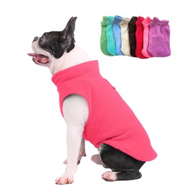 JACKO & CO - Fleece Vest Sweater with Leash Ring - Soft Lightweight Breathable for Puppies Small Medium Dogs, Kitten, Cats, Chihuahua - Warm for Fall/Autumn/Winter (Pink, XL (17-25lbs))