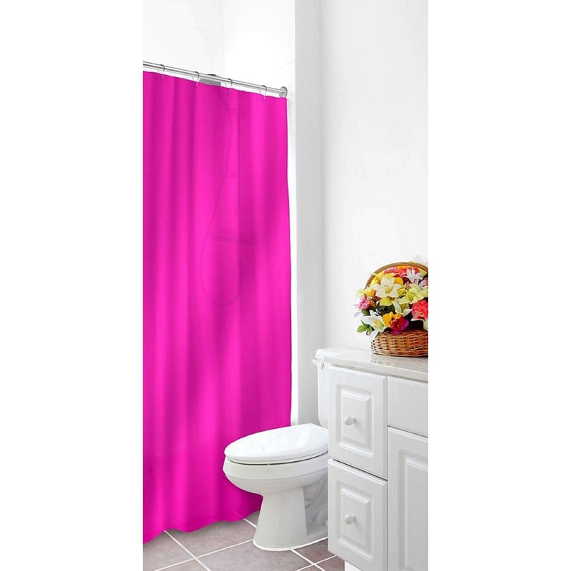 Dependable Industries inc. Essentials Bathroom Magnetized Shower Curtain Liner with