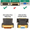 DTECH DVI VGA Converter Adapter DVI-I (24+5) Male to VGA