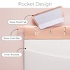 Y YOMA 1 Pack Rose Gold Desktop Hanging File Organizer