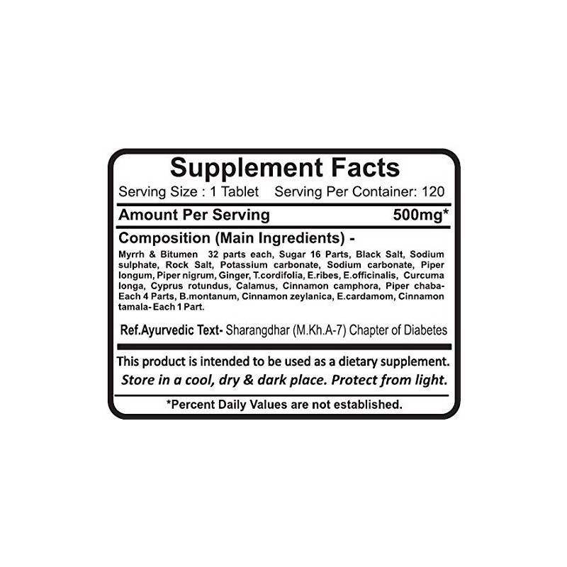Chanderprabha Vati - 120 Tablets - 500mg - Planet Ayurveda