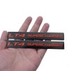 Pair Set LT4 Supercharged Highly Polished Real Aluminum Emblems Badge