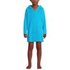 Lands' End G Terry Kangaroo Cover Up Turquoise Kids X-Large