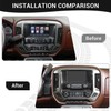 PDKLIN for Silverado Center Dash AC Control Panel Trim Cover