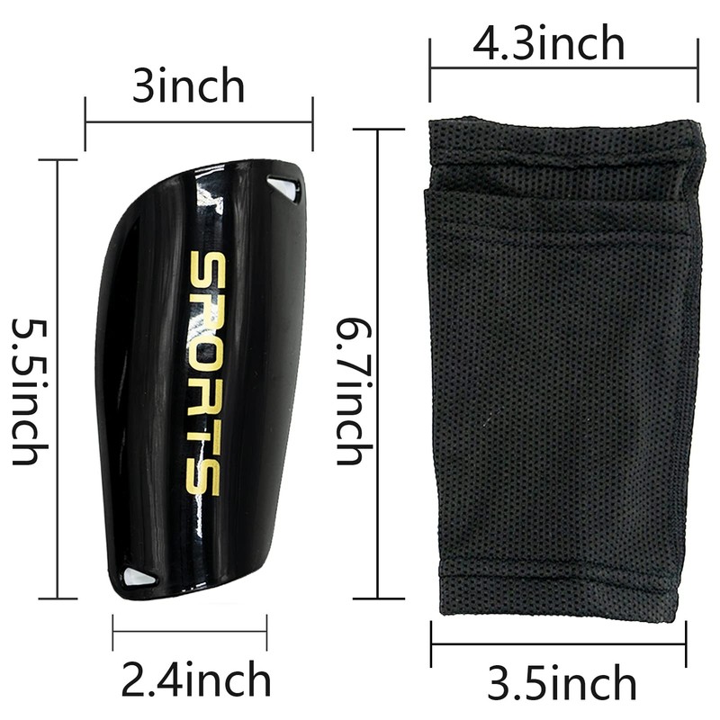 4 PCS,Shin Guards Pads + High Elastic Sleeves,Shin Pads,Kids Shin