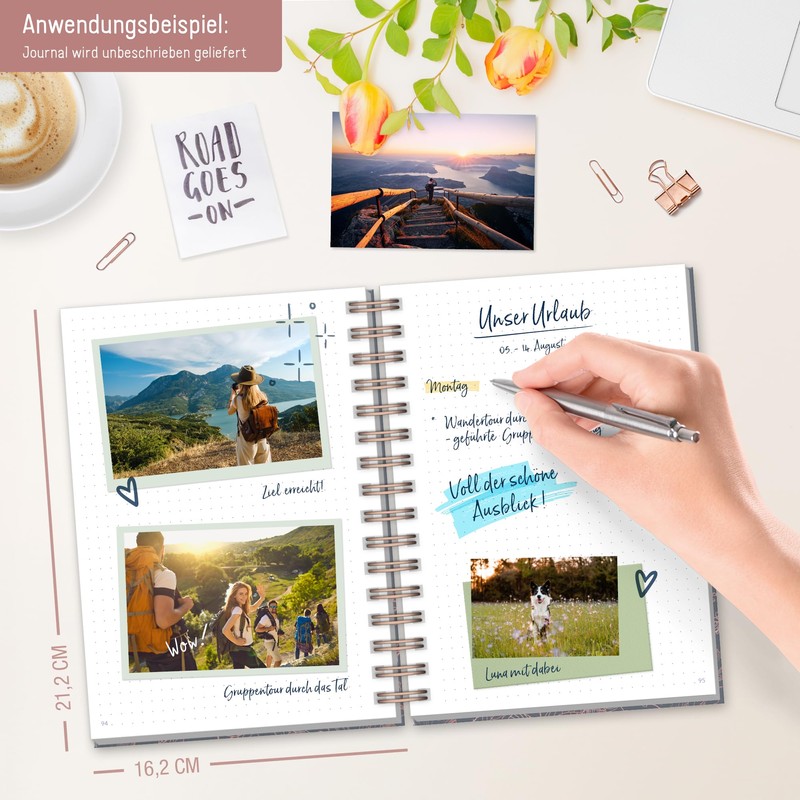 Häfft® Bullet Journal Fancy - Hardcover Notizbuch A5 dotted, 120